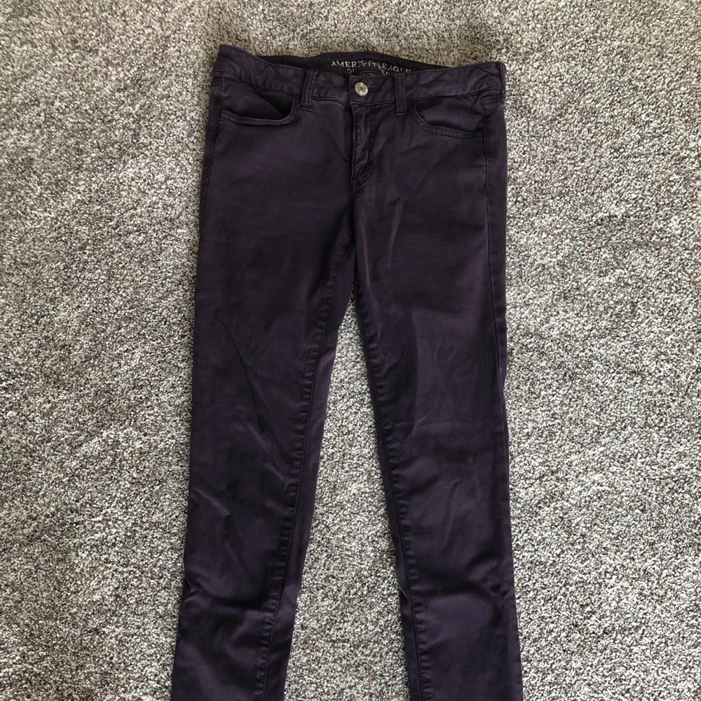 American Eagle Purple Jeggings